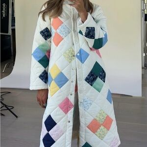 Yellow The Label Vera Quilted Coat